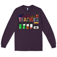 Plum battery life of teacher Long Sleeve Tee - CowGirlArtShop