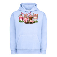 Pigment Grape Ice pig coffee cups Urban Hoodie - AdoDesignShop