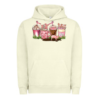 Pigment Pistachio pig coffee cups Urban Hoodie - AdoDesignShop