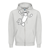 Dove Grey shaun the sheep Zipper Hoodie - minhPixels