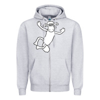 Heather Grey shaun the sheep Zipper Hoodie - minhPixels