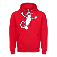 Red shaun the sheep Zipper Hoodie - minhPixels