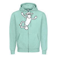 Seafoam shaun the sheep Zipper Hoodie - minhPixels