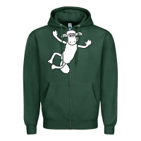 Sports Green shaun the sheep Zipper Hoodie - minhPixels