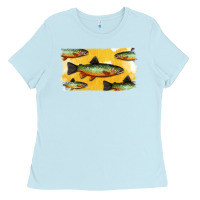 Baby Blue Colorado Greenback Cutthroat Trout Fish Ladies Tee - Bettercallsaul