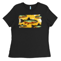 Black Colorado Greenback Cutthroat Trout Fish Ladies Tee - Bettercallsaul