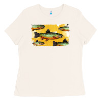 Bone Colorado Greenback Cutthroat Trout Fish Ladies Tee - Bettercallsaul