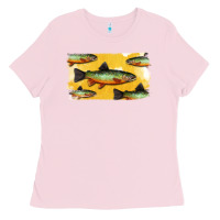 Bubblegum Pink Colorado Greenback Cutthroat Trout Fish Ladies Tee - Bettercallsaul