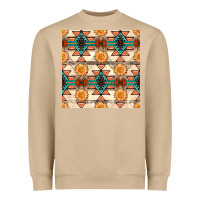 Mushroom native american aztec seamless pattern 1 Heavyweight Sweatshirt - BundleAndBundleShop