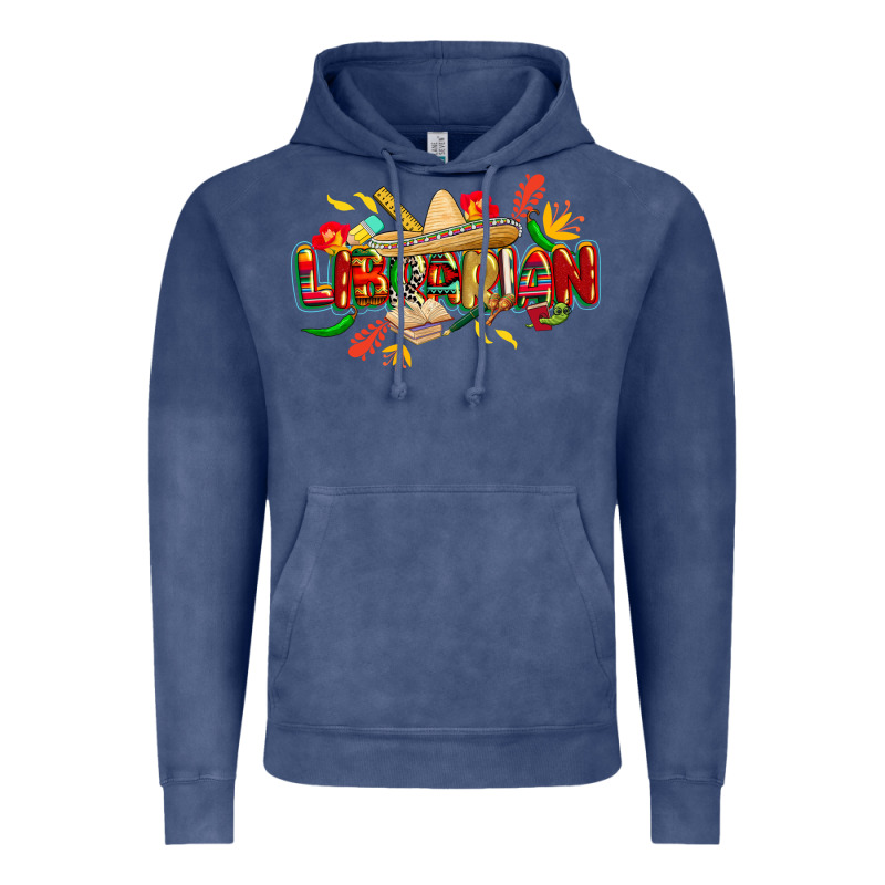 Cinco De Mayo Librarian Vintage Hoodie by CowGirlArtShop | Teevron