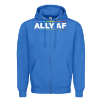 True Royal Ally AF Pride Rainbow Shirt  Proud LGBTQ Ally TShirt Zipper Hoodie - minhPixels