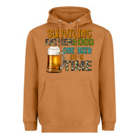 Meerkat surviving fatherhood one beer at a  time Heavyweight Hoodie - Artiststas