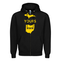 Up Yours State Of Ohio Funny Anti Oh Pro Michigan Meme Zipper Hoodie | Teevron