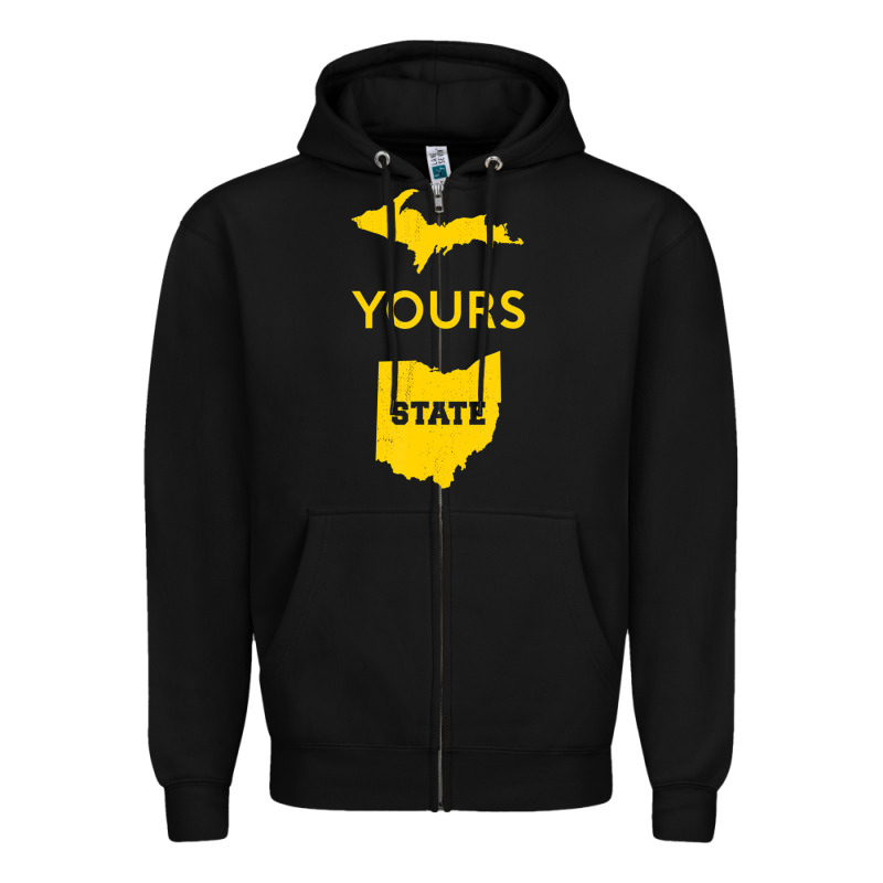 Up Yours State Of Ohio Funny Anti Oh Pro Michigan Meme Zipper Hoodie by minhPixels | Teevron