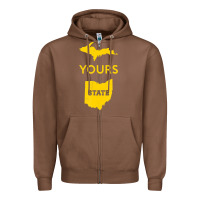 Chestnut Up Yours State Of Ohio Funny Anti Oh Pro Michigan Meme Zipper Hoodie - minhPixels