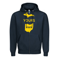 Navy Up Yours State Of Ohio Funny Anti Oh Pro Michigan Meme Zipper Hoodie - minhPixels