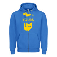 True Royal Up Yours State Of Ohio Funny Anti Oh Pro Michigan Meme Zipper Hoodie - minhPixels