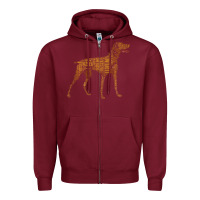 Vizsla Dog Owner Funny Gift I Love My Vizsla Dog Vizsla Zipper Hoodie | Teevron