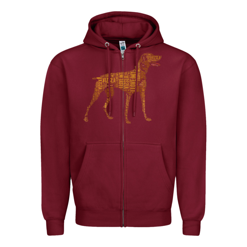 Vizsla Dog Owner Funny Gift I Love My Vizsla Dog Vizsla Zipper Hoodie by minhPixels | Teevron