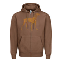 Chestnut Vizsla Dog Owner Funny Gift I Love My Vizsla Dog Vizsla Zipper Hoodie - minhPixels