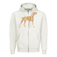 Oatmeal Heather Vizsla Dog Owner Funny Gift I Love My Vizsla Dog Vizsla Zipper Hoodie - minhPixels