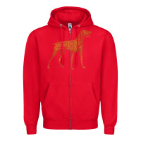 Red Vizsla Dog Owner Funny Gift I Love My Vizsla Dog Vizsla Zipper Hoodie - minhPixels