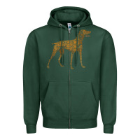 Sports Green Vizsla Dog Owner Funny Gift I Love My Vizsla Dog Vizsla Zipper Hoodie - minhPixels