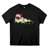 Black christmas siamese cat Heavy Core Tee - LillyAllenDesigns