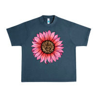 Midnight Navy valentines day sunflower Urban Heavy Tee - RanaPortraitStore