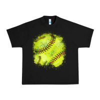Black Softball background Urban Heavy Tee - HowdyJamesFarm