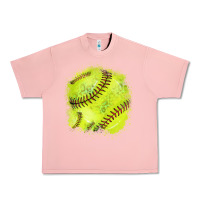 Salmon Softball background Urban Heavy Tee - HowdyJamesFarm