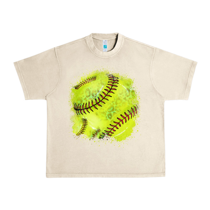 Softball Background Urban Heavy Tee by HowdyJamesFarm | Teevron
