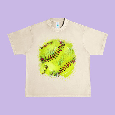 Softball Background Urban Heavy Tee Designed By Howdyjamesfarm