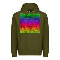 Colorful Tiger Seamless Pattern Premium Hoodie | Teevron