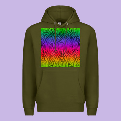 Colorful Tiger Seamless Pattern Premium Hoodie Designed By Bundleandbundleshop
