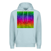Blue Mist colorful tiger seamless pattern Premium Hoodie - BundleAndBundleShop
