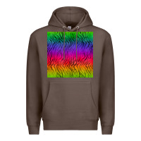 Coffee colorful tiger seamless pattern Premium Hoodie - BundleAndBundleShop