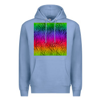 Colony Blue colorful tiger seamless pattern Premium Hoodie - BundleAndBundleShop