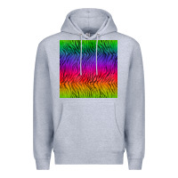 Heather Grey colorful tiger seamless pattern Premium Hoodie - BundleAndBundleShop