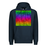 Navy colorful tiger seamless pattern Premium Hoodie - BundleAndBundleShop
