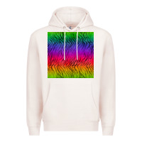 Pale Pink colorful tiger seamless pattern Premium Hoodie - BundleAndBundleShop