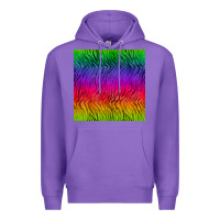 Purple colorful tiger seamless pattern Premium Hoodie - BundleAndBundleShop