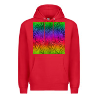 Red colorful tiger seamless pattern Premium Hoodie - BundleAndBundleShop