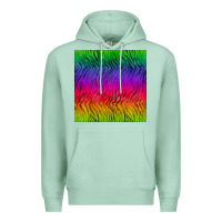 Seafoam colorful tiger seamless pattern Premium Hoodie - BundleAndBundleShop