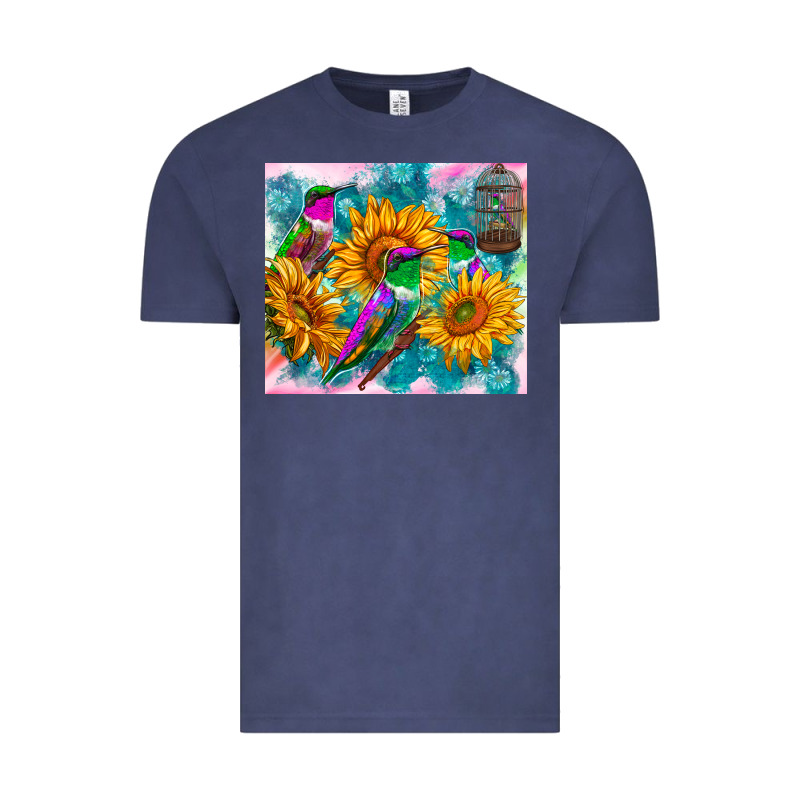 Hummingbirds Sunflower Vintage Tee by TumblerDesignByShophia | Teevron