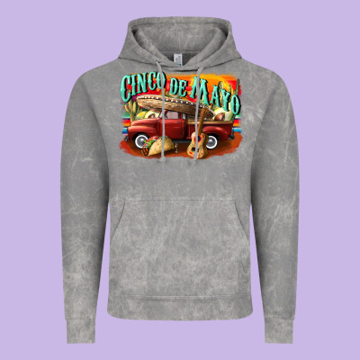 Cinco De Mayo Truck Vintage Hoodie Designed By Cowgirlartshop
