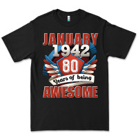 Black january 1942 80 years of being awesome Premium Tee - Jasminsmagicworld