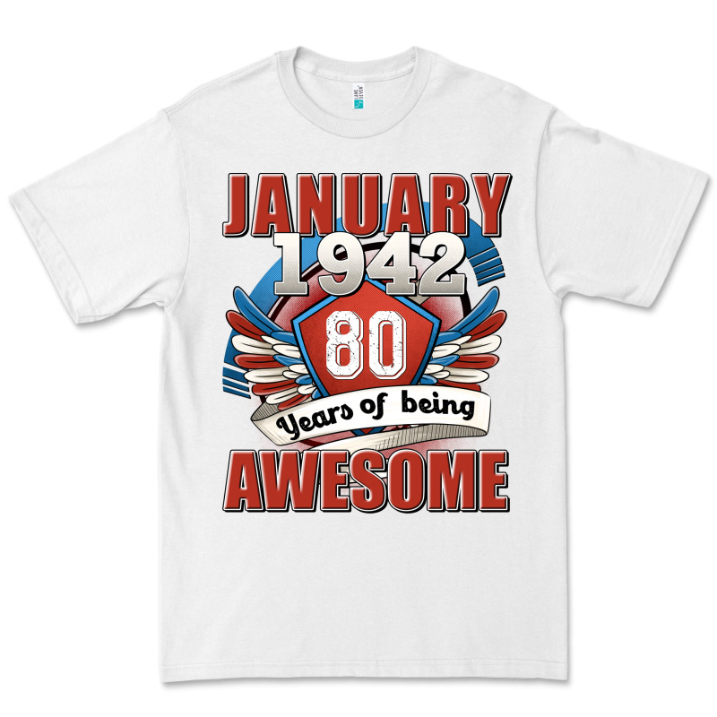 January 1942 80 Years Of Being Awesome Premium Tee by Jasminsmagicworld | Teevron