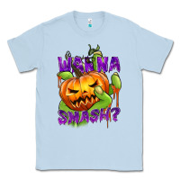 Dusty Blue Wanna Smash? Classic Tee - texasbilliewilder