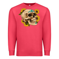 Cardinal skull flowers and gemstone Premium Sweatshirt - Artiststas